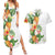 Hawaii Pineapple Tropical Couples Matching Summer Maxi Dress and Hawaiian Shirt Luminous Hibiscus Plumeria