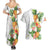 Hawaii Pineapple Tropical Couples Matching Summer Maxi Dress and Hawaiian Shirt Luminous Hibiscus Plumeria