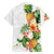 Hawaii Pineapple Tropical Family Matching Off The Shoulder Long Sleeve Dress and Hawaiian Shirt Luminous Hibiscus Plumeria