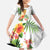 Hawaii Pineapple Tropical Family Matching Off Shoulder Maxi Dress and Hawaiian Shirt Luminous Hibiscus Plumeria