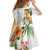 Hawaii Pineapple Tropical Family Matching Off Shoulder Maxi Dress and Hawaiian Shirt Luminous Hibiscus Plumeria