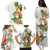 Hawaii Pineapple Tropical Family Matching Puletasi and Hawaiian Shirt Luminous Hibiscus Plumeria