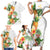 Hawaii Pineapple Tropical Family Matching Short Sleeve Bodycon Dress and Hawaiian Shirt Luminous Hibiscus Plumeria