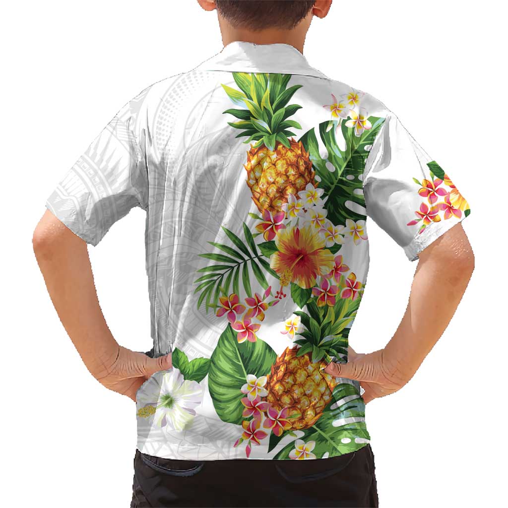 Hawaii Pineapple Tropical Hawaiian Shirt Luminous Hibiscus Plumeria LT01 - Polynesian Pride