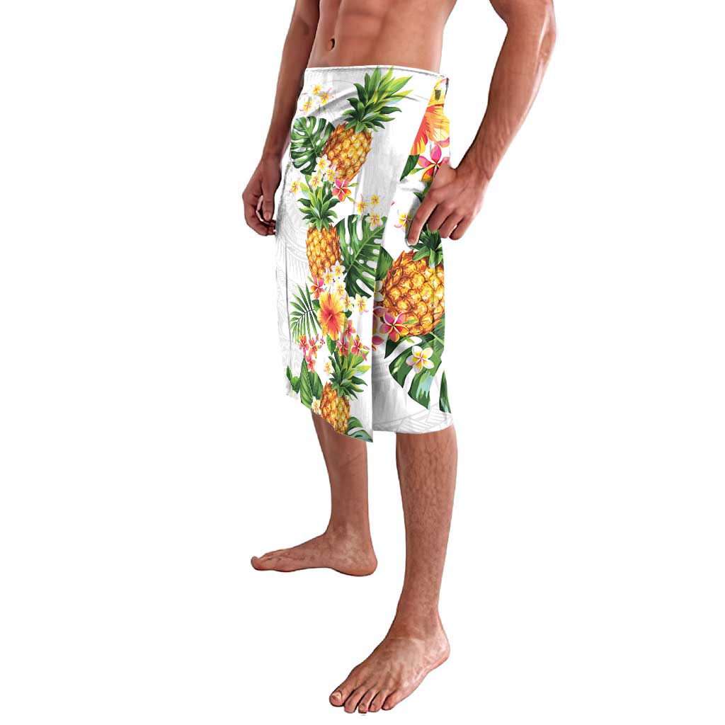 Hawaii Pineapple Tropical Lavalava Luminous Hibiscus Plumeria LT01 - Polynesian Pride