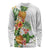 Hawaii Pineapple Tropical Long Sleeve Shirt Luminous Hibiscus Plumeria