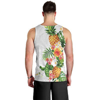 Hawaii Pineapple Tropical Men Tank Top Luminous Hibiscus Plumeria LT01 - Polynesian Pride
