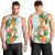 Hawaii Pineapple Tropical Men Tank Top Luminous Hibiscus Plumeria