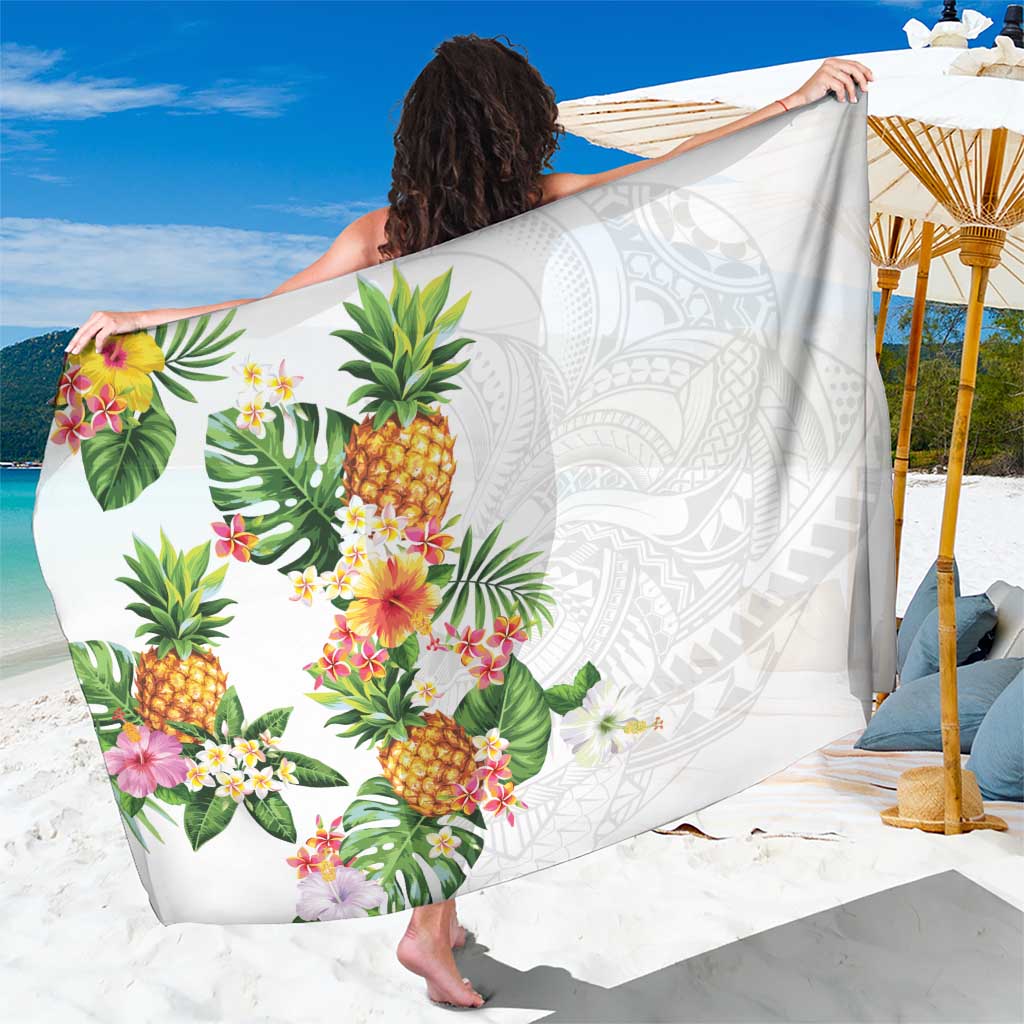 Hawaii Pineapple Tropical Sarong Luminous Hibiscus Plumeria