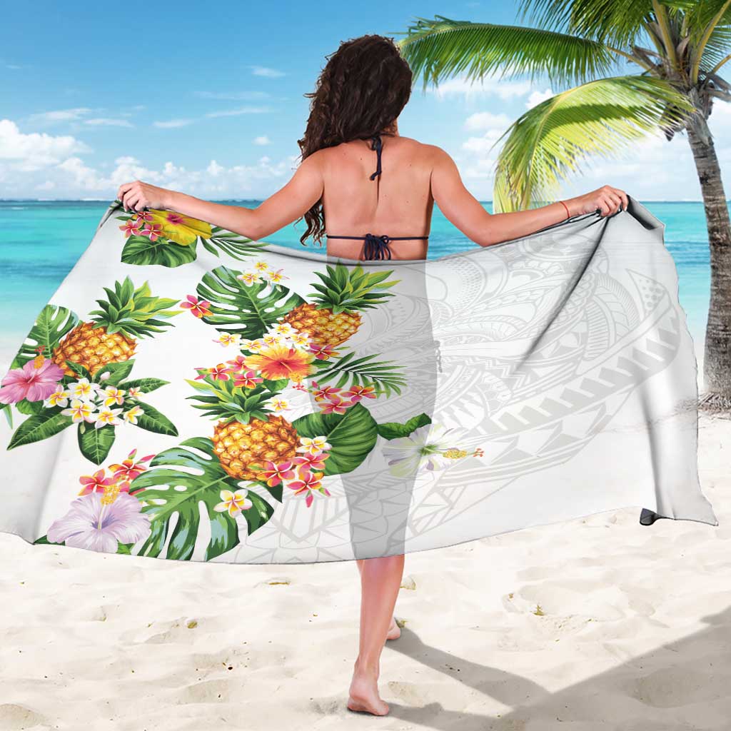 Hawaii Pineapple Tropical Sarong Luminous Hibiscus Plumeria