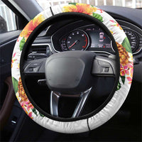 Hawaii Pineapple Tropical Steering Wheel Cover Luminous Hibiscus Plumeria LT01 - Polynesian Pride