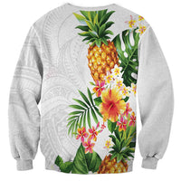 Hawaii Pineapple Tropical Sweatshirt Luminous Hibiscus Plumeria LT01 - Polynesian Pride
