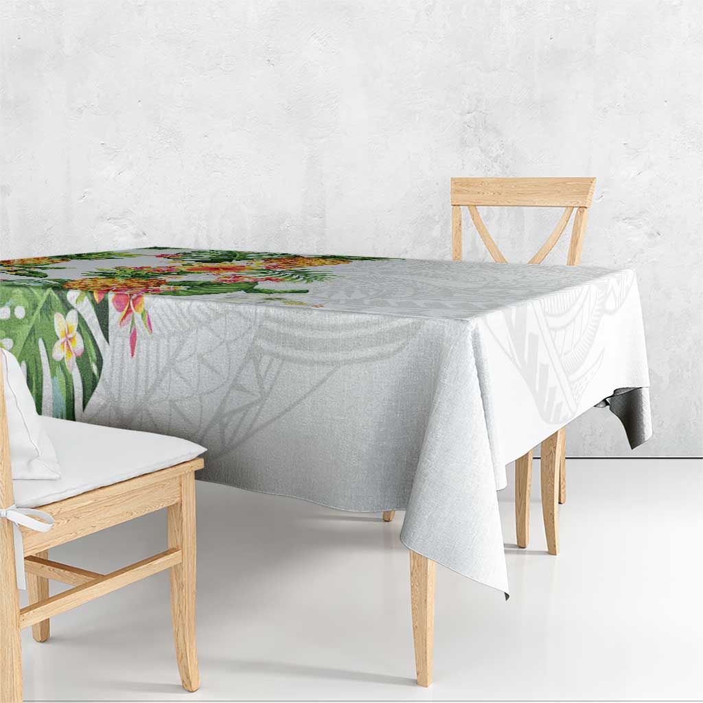 Hawaii Pineapple Tropical Tablecloth Luminous Hibiscus Plumeria LT01 - Polynesian Pride