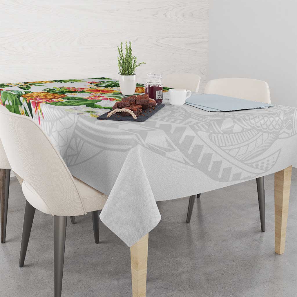 Hawaii Pineapple Tropical Tablecloth Luminous Hibiscus Plumeria LT01 - Polynesian Pride