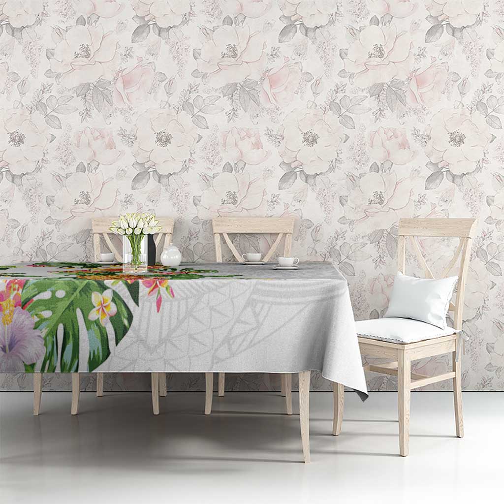 Hawaii Pineapple Tropical Tablecloth Luminous Hibiscus Plumeria LT01 - Polynesian Pride
