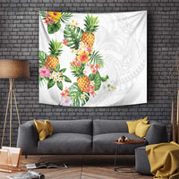 Hawaii Pineapple Tropical Tapestry Luminous Hibiscus Plumeria LT01 - Polynesian Pride