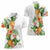 Hawaii Pineapple Tropical Women Polo Shirt Luminous Hibiscus Plumeria