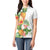 Hawaii Pineapple Tropical Women Polo Shirt Luminous Hibiscus Plumeria