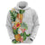 Hawaii Pineapple Tropical Zip Hoodie Luminous Hibiscus Plumeria