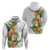 Hawaii Pineapple Tropical Zip Hoodie Luminous Hibiscus Plumeria