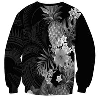 Hawaii Pineapple Tropical Sweatshirt Neutral Hibiscus Plumeria LT01 - Polynesian Pride