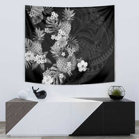 Hawaii Pineapple Tropical Tapestry Neutral Hibiscus Plumeria LT01 - Polynesian Pride