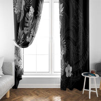 Hawaii Pineapple Tropical Window Curtain Neutral Hibiscus Plumeria LT01 - Polynesian Pride