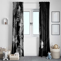 Hawaii Pineapple Tropical Window Curtain Neutral Hibiscus Plumeria LT01 - Polynesian Pride