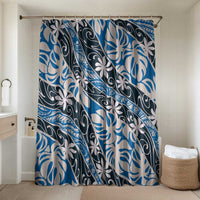 Ninamu Tahiti Tiare Monstera Bathroom Set Polynesian Pattern Curve Style - Polynesian Pride
