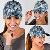 Ninamu Tahiti Tiare Monstera Classic Cap Polynesian Pattern Curve Style - Polynesian Pride