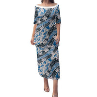 Ninamu Tahiti Tiare Monstera Family Matching Puletasi and Hawaiian Shirt Polynesian Pattern Curve Style - Polynesian Pride