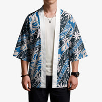 Ninamu Tahiti Tiare Monstera Kimono Polynesian Pattern Curve Style - Polynesian Pride
