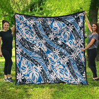 Ninamu Tahiti Tiare Monstera Quilt Polynesian Pattern Curve Style - Polynesian Pride