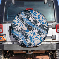 Ninamu Tahiti Tiare Monstera Spare Tire Cover Polynesian Pattern Curve Style - Polynesian Pride