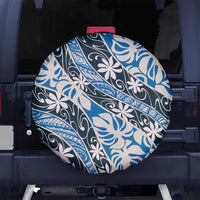 Ninamu Tahiti Tiare Monstera Spare Tire Cover Polynesian Pattern Curve Style - Polynesian Pride