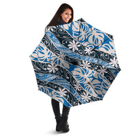Ninamu Tahiti Tiare Monstera Umbrella Polynesian Pattern Curve Style - Polynesian Pride