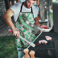 Matie Tahiti Tiare Monstera Apron Polynesian Pattern Curve Style - Polynesian Pride