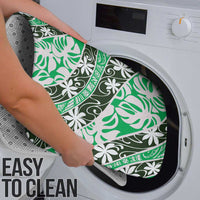 Matie Tahiti Tiare Monstera Bathroom Set Polynesian Pattern Curve Style - Polynesian Pride