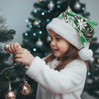 Matie Tahiti Tiare Monstera Christmas Santa Hat Polynesian Pattern Curve Style - Polynesian Pride