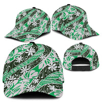 Matie Tahiti Tiare Monstera Classic Cap Polynesian Pattern Curve Style - Polynesian Pride