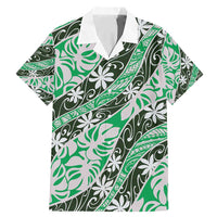 Matie Tahiti Tiare Monstera Family Matching Mermaid Dress and Hawaiian Shirt Polynesian Pattern Curve Style - Polynesian Pride