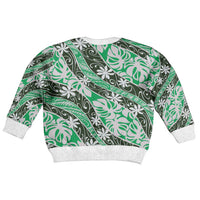 Matie Tahiti Tiare Monstera Kid Ugly Christmas Sweater Polynesian Pattern Curve Style - Polynesian Pride