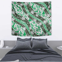 Matie Tahiti Tiare Monstera Tapestry Polynesian Pattern Curve Style - Polynesian Pride