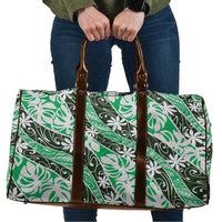 Matie Tahiti Tiare Monstera Travel Bag Polynesian Pattern Curve Style - Polynesian Pride