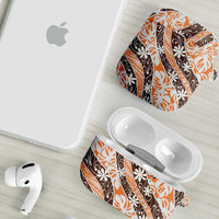 Puatou Tahiti Tiare Monstera AirPods Case Polynesian Pattern Curve Style - Polynesian Pride