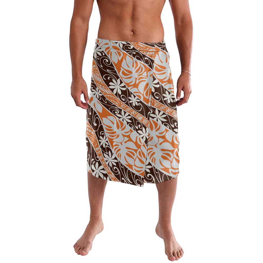 Puatou Tahiti Tiare Monstera Lavalava Polynesian Pattern Curve Style - Polynesian Pride