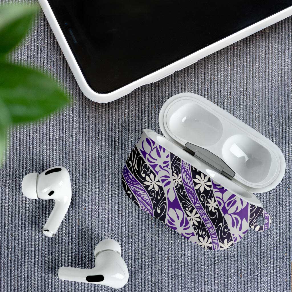 Vareau Tahiti Tiare Monstera AirPods Case Polynesian Pattern Curve Style - Polynesian Pride