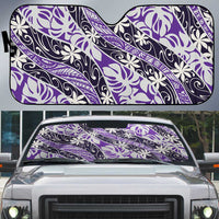Vareau Tahiti Tiare Monstera Auto Sun Shade Polynesian Pattern Curve Style - Polynesian Pride