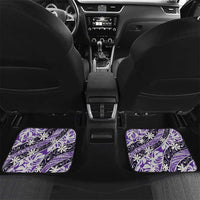 Vareau Tahiti Tiare Monstera Car Mats Polynesian Pattern Curve Style - Polynesian Pride