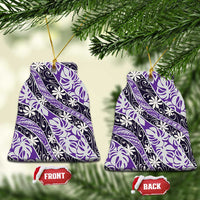 Vareau Tahiti Tiare Monstera Ceramic Ornament Polynesian Pattern Curve Style - Polynesian Pride